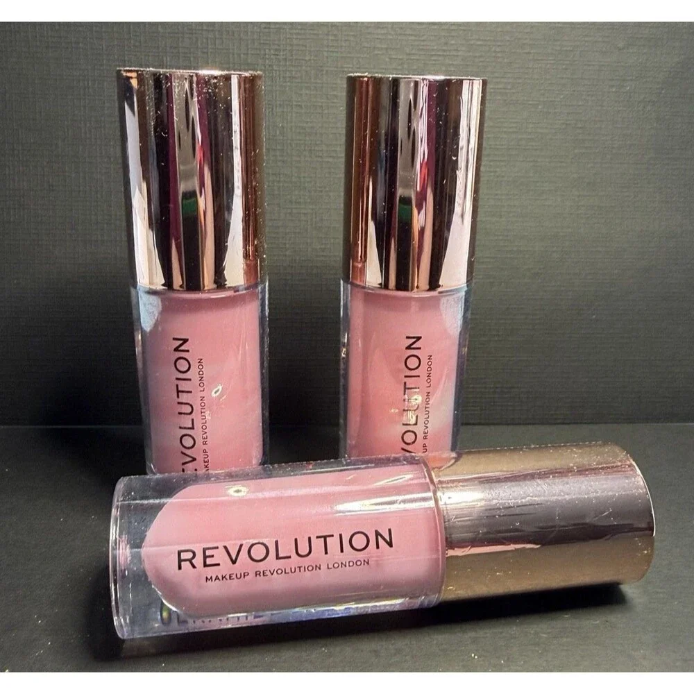 Revolution Lip Swirl Ceramide Gloss – Pure Gloss Pink/White Swirl
